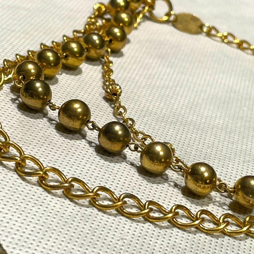 Gold tone necklace - Picture 4 of 5